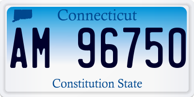 CT license plate AM96750