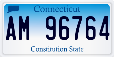 CT license plate AM96764