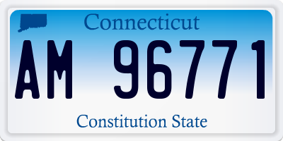 CT license plate AM96771