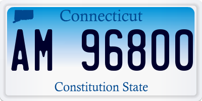 CT license plate AM96800