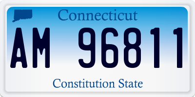 CT license plate AM96811