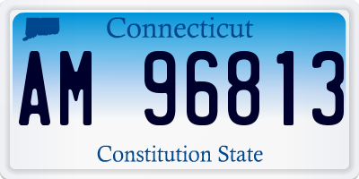 CT license plate AM96813