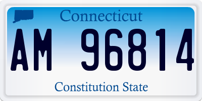 CT license plate AM96814