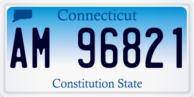 CT license plate AM96821