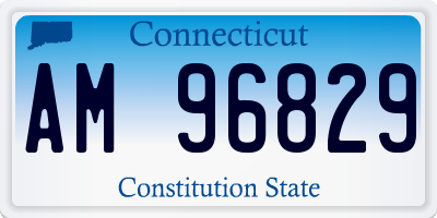CT license plate AM96829