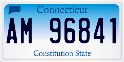 CT license plate AM96841