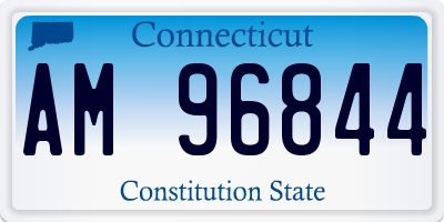 CT license plate AM96844