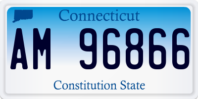 CT license plate AM96866