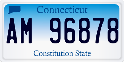 CT license plate AM96878