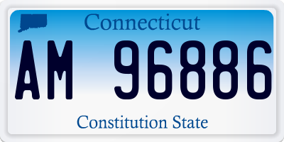 CT license plate AM96886