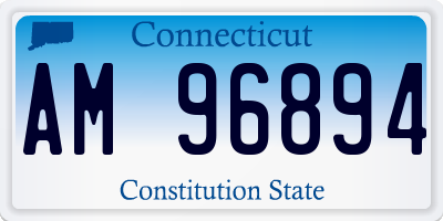 CT license plate AM96894