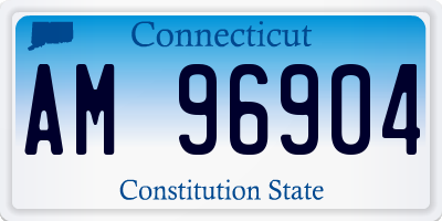 CT license plate AM96904