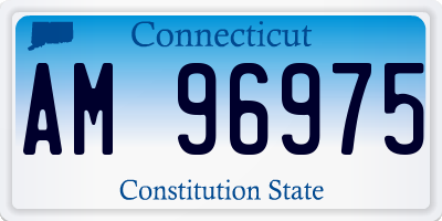 CT license plate AM96975
