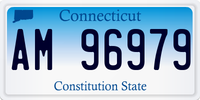 CT license plate AM96979