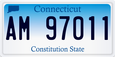 CT license plate AM97011