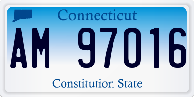 CT license plate AM97016