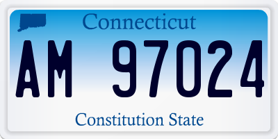 CT license plate AM97024