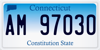 CT license plate AM97030