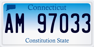 CT license plate AM97033