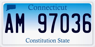 CT license plate AM97036