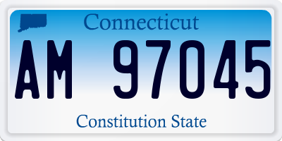 CT license plate AM97045