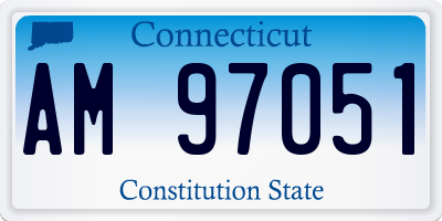 CT license plate AM97051