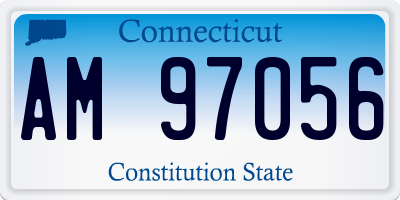 CT license plate AM97056