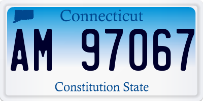 CT license plate AM97067