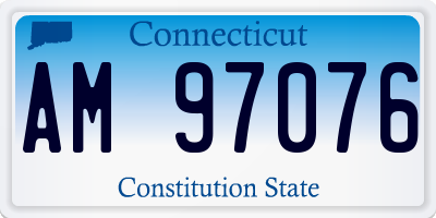 CT license plate AM97076