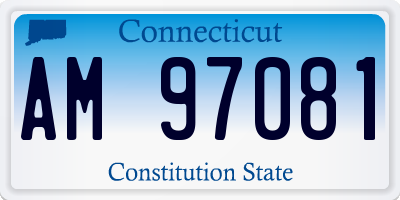 CT license plate AM97081