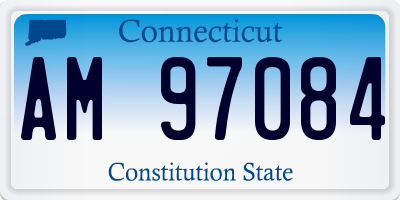 CT license plate AM97084