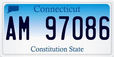 CT license plate AM97086