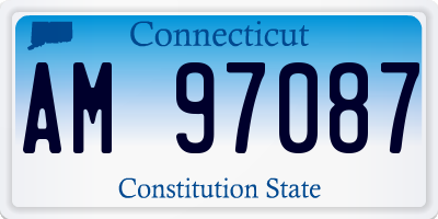 CT license plate AM97087