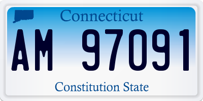 CT license plate AM97091