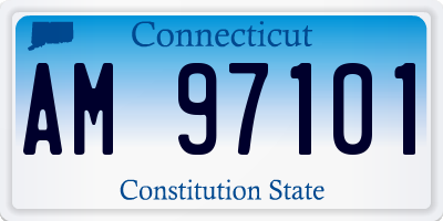 CT license plate AM97101