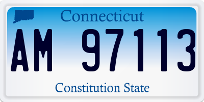 CT license plate AM97113