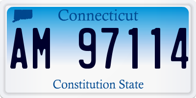 CT license plate AM97114