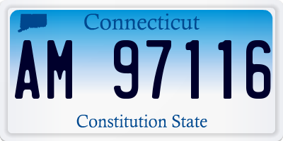 CT license plate AM97116