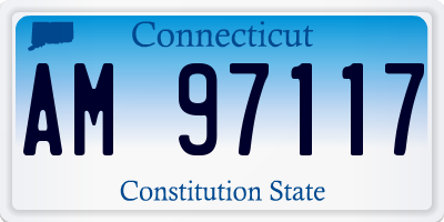 CT license plate AM97117