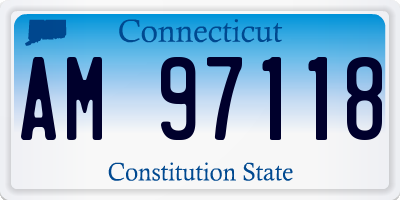 CT license plate AM97118