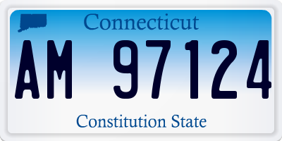 CT license plate AM97124