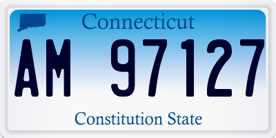 CT license plate AM97127