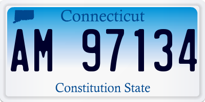 CT license plate AM97134