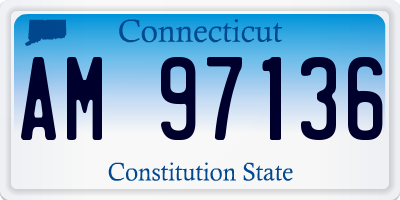 CT license plate AM97136