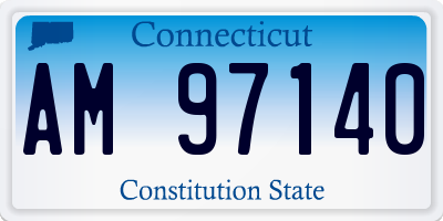 CT license plate AM97140