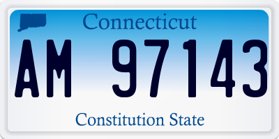CT license plate AM97143