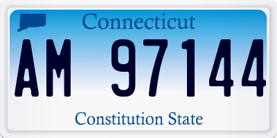 CT license plate AM97144