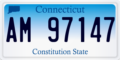 CT license plate AM97147