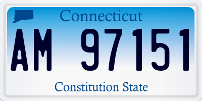 CT license plate AM97151