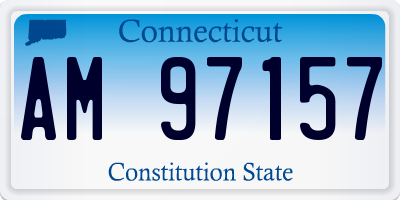 CT license plate AM97157